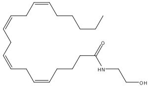 Structure de l'anandamide